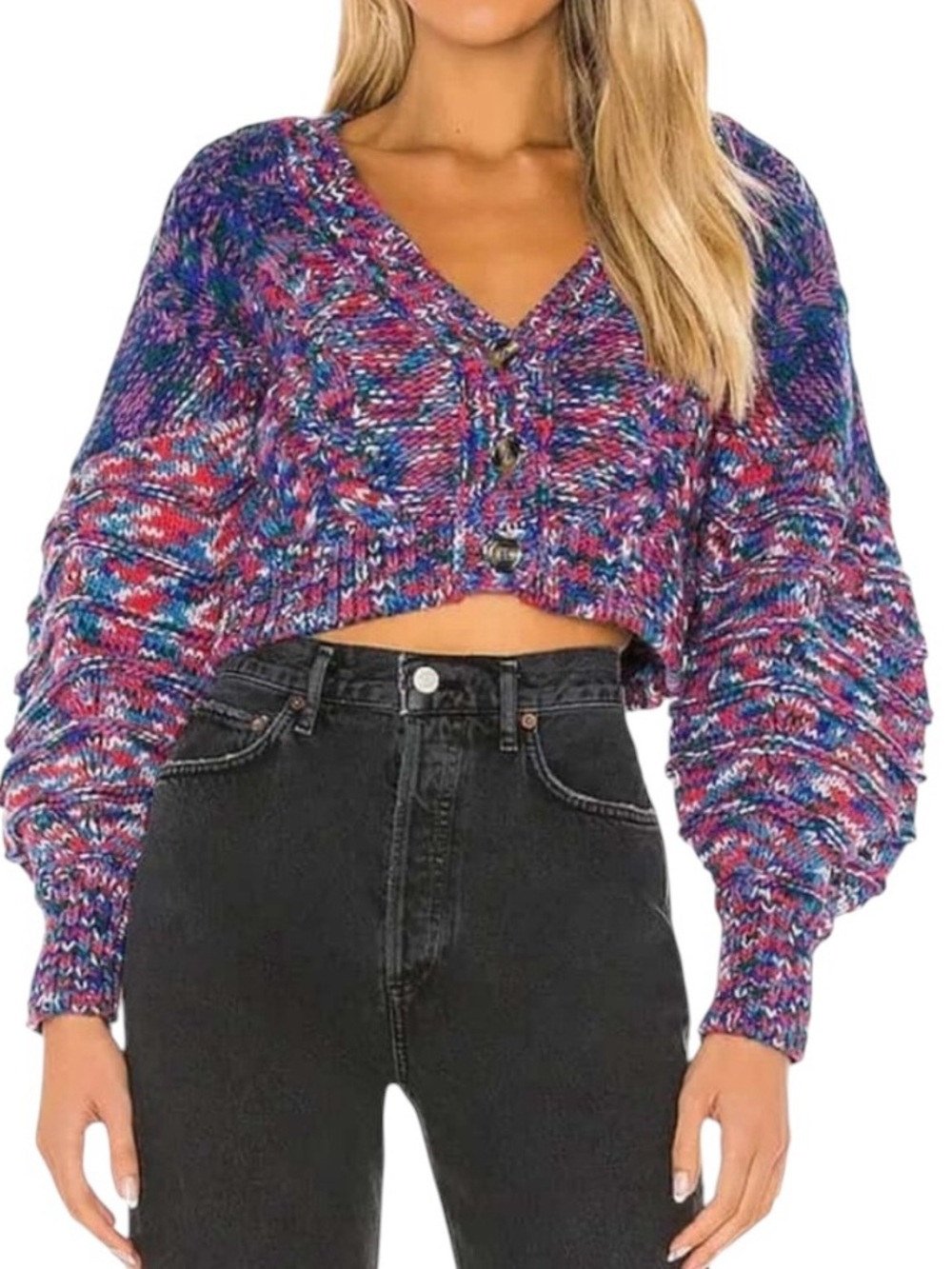For Love & Lemons Lydia‎ Cardigan in sapphire Size Large NWT
